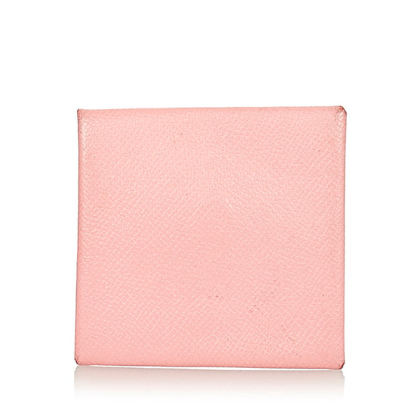 エルメス バスティア コインケース ピンク レザー レディース HERMES 【中古】