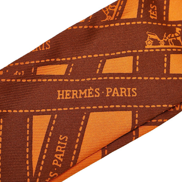 エルメス ガーデンツイリーTPM ブラウン レザー ハンドバッグ レディース HERMES □I刻印 【中古】