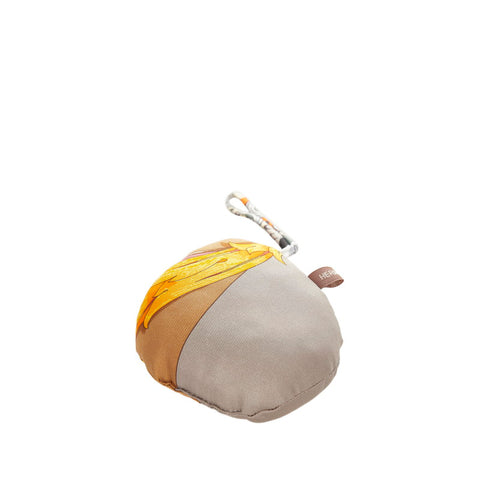 エルメス プティアッシュ オーナメント チャーム グレー オレンジ シルク レディース HERMES 【中古】