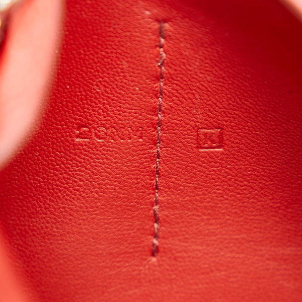 エルメス ドコン コンパクト レッド トゴ 二つ折り財布 レディース HERMES □K刻印 【中古】