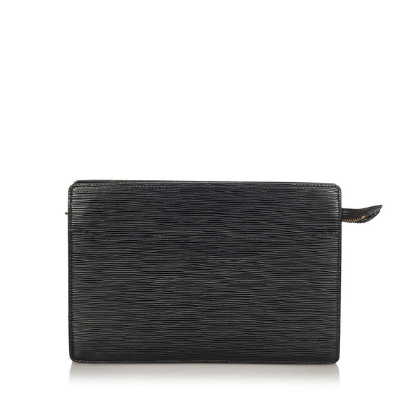 ルイ ヴィトン エピ ブラック ノワール レザー セカンドバッグ メンズ LOUIS VUITTON 【中古】