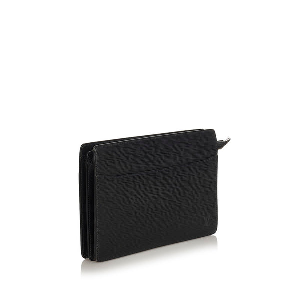 ルイ ヴィトン エピ ブラック ノワール レザー セカンドバッグ メンズ LOUIS VUITTON 【中古】
