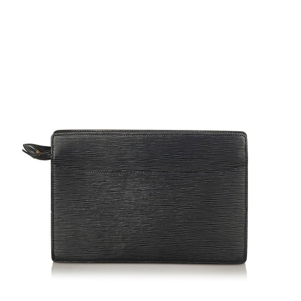 ルイ ヴィトン エピ ブラック ノワール レザー セカンドバッグ メンズ LOUIS VUITTON 【中古】