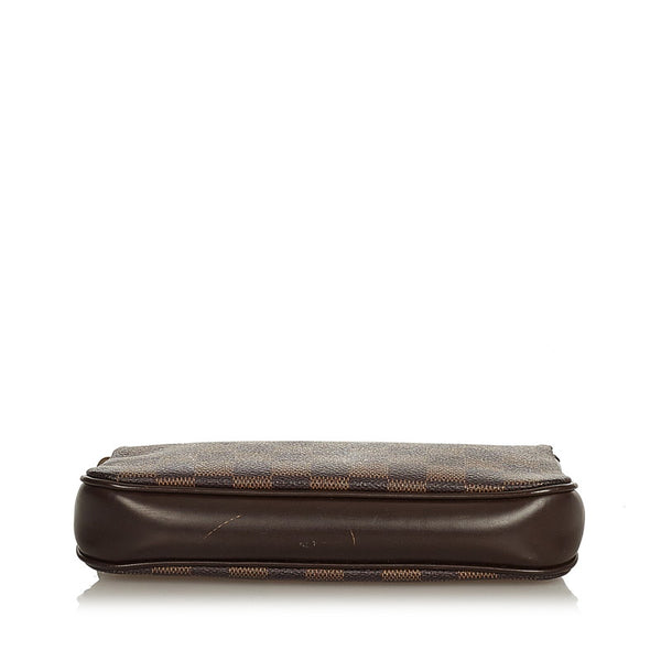 ルイ ヴィトン ダミエ ポシェットアクセソワール Ｎ41206 ブラウン PVC レザー ポーチ レディース LOUIS VUITTON 【中古】