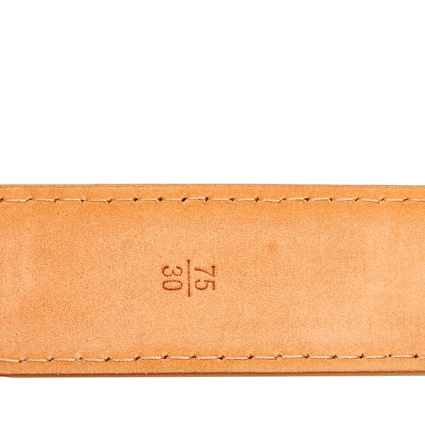 ルイ ヴィトン サンチュール ジーンズ M6812 キャメル レザー ベルト メンズ LOUIS VUITTON 【中古】