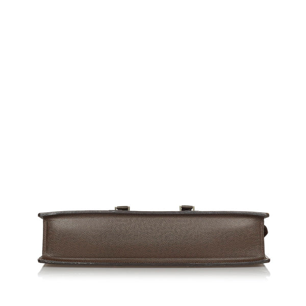 ルイ ヴィトン タイガ ポルトキュマンロザン M30058 ブラウン レザー ビジネスバッグ メンズ LOUIS VUITTON 【中古】