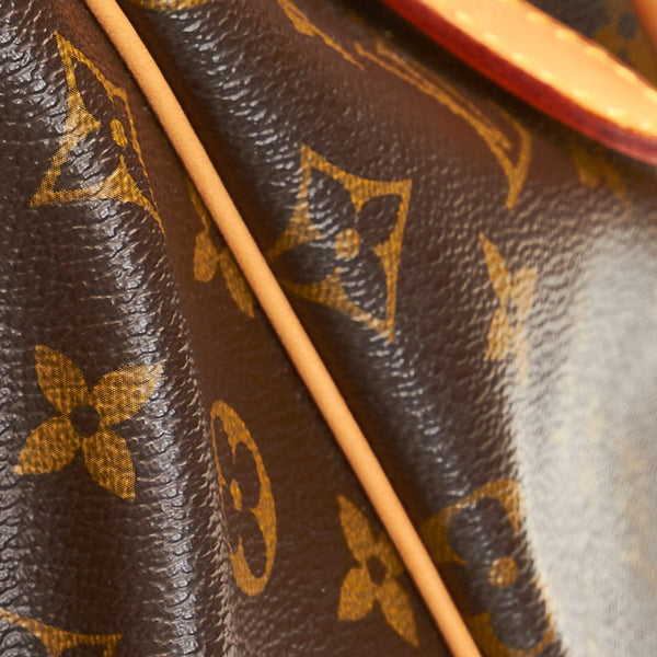 ルイ ヴィトン モノグラム ティボリGM ハンドバッグ M40144 ブラウン PVC レザー レディース LOUIS VUITTON 【中古】
