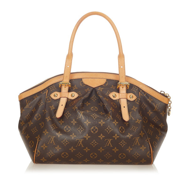 ルイ ヴィトン モノグラム ティボリGM ハンドバッグ M40144 ブラウン PVC レザー レディース LOUIS VUITTON 【中古】