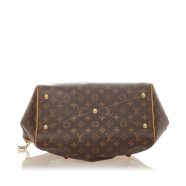 ルイ ヴィトン モノグラム ティボリGM ハンドバッグ M40144 ブラウン PVC レザー レディース LOUIS VUITTON 【中古】