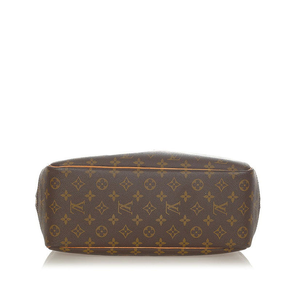 ルイ ヴィトン モノグラム ドーヴィル M47270 ブラウン PVC レザー ハンドバッグ レディース LOUIS VUITTON 【中古】
