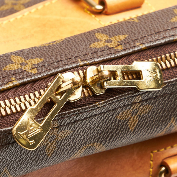 ルイ ヴィトン モノグラム ドーヴィル M47270 ブラウン PVC レザー ハンドバッグ レディース LOUIS VUITTON 【中古】