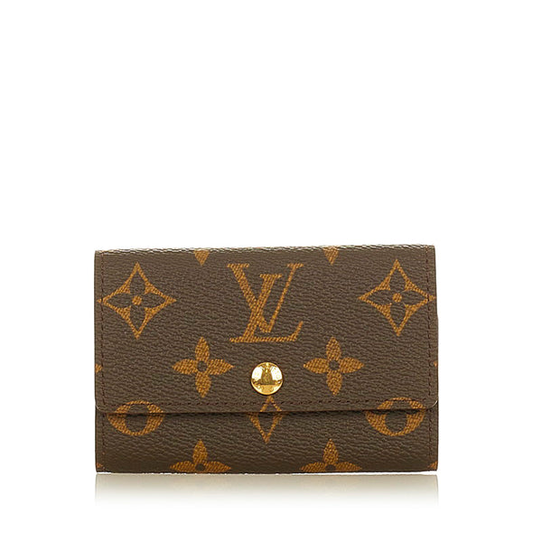 ルイ ヴィトン モノグラム ミュルティクレ6 キーケース M62630 ブラウン PVC レザー レディース LOUIS VUITTON 【中古】
