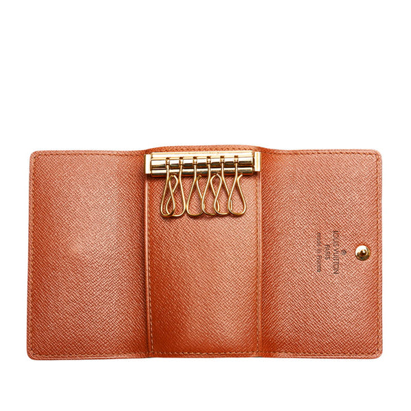 ルイ ヴィトン モノグラム ミュルティクレ6 キーケース M62630 ブラウン PVC レザー レディース LOUIS VUITTON 【中古】
