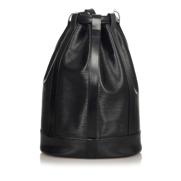 ルイ ヴィトン エピ ランドネPM M52352 ノワール レザー ショルダーバッグ レディース LOUIS VUITTON 【中古】