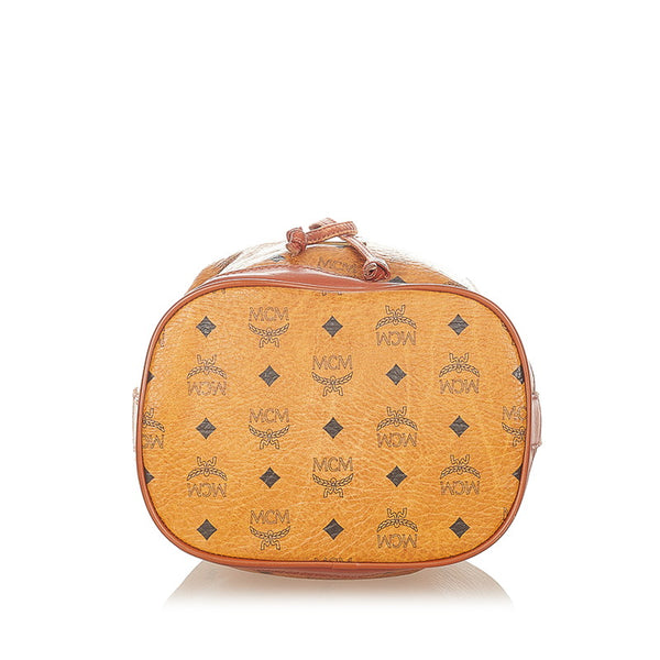 エム シー エム ブラウン レザー ショルダーバッグ レディース MCM 【中古】