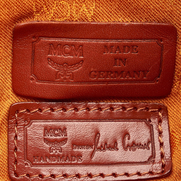 エム シー エム ブラウン レザー ショルダーバッグ レディース MCM 【中古】