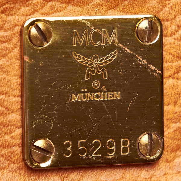 エム シー エム ブラウン レザー ショルダーバッグ レディース MCM 【中古】