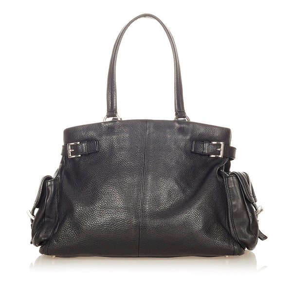 プラダ BR2703 ブラック NERO レザー ハンドバッグ レディース PRADA 【中古】