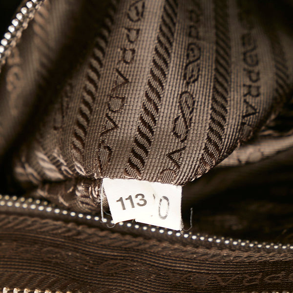 プラダ ベージュ レザー ハンドバッグ レディース PRADA 【中古】