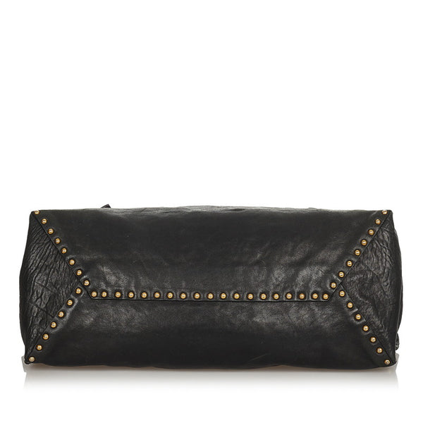プラダ BR4147 ブラック レザー ハンドバッグ レディース PRADA 【中古】