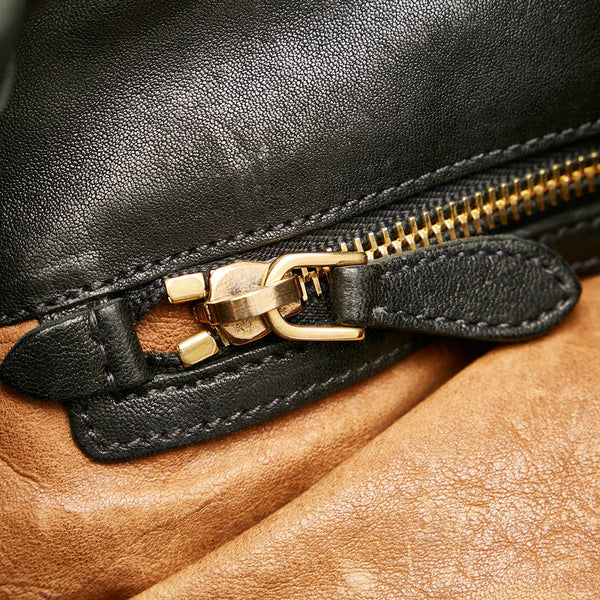 プラダ BR4147 ブラック レザー ハンドバッグ レディース PRADA 【中古】