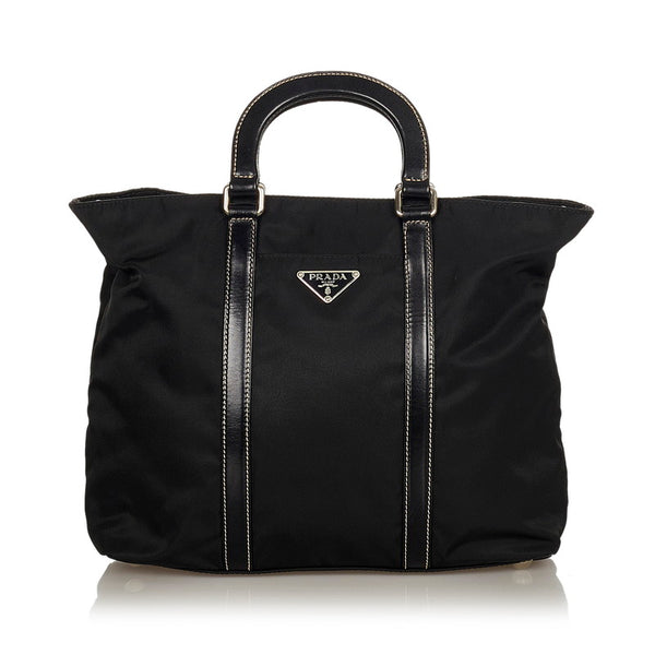 プラダ アトランティス BN1066 ブラック ナイロン レザー ハンドバッグ ショルダーバッグ２WAY レディース PRADA 【中古】
