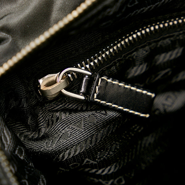 プラダ アトランティス BN1066 ブラック ナイロン レザー ハンドバッグ ショルダーバッグ２WAY レディース PRADA 【中古】