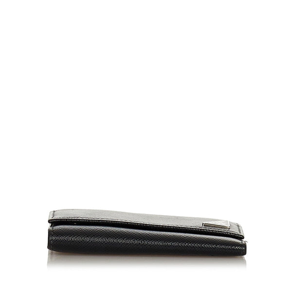 プラダ ブラック サフィアーノ キーケース レディース PRADA 【中古】