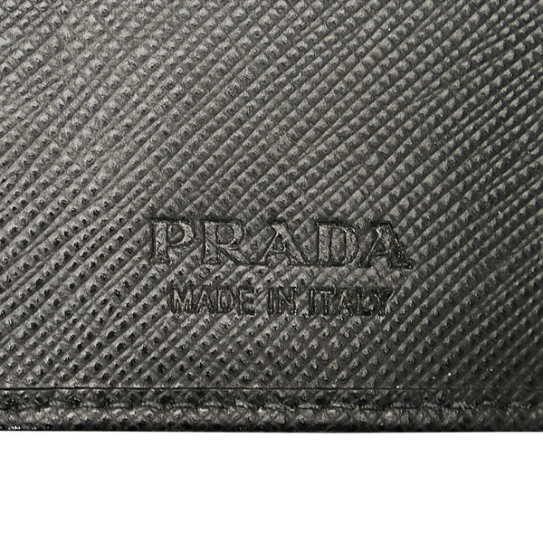 プラダ ブラック サフィアーノ キーケース レディース PRADA 【中古】