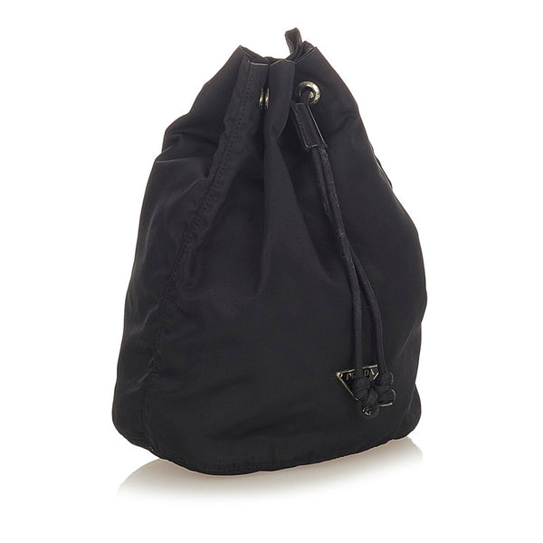 プラダ ポコノ ブラック ナイロン ポーチ レディース PRADA 【中古】