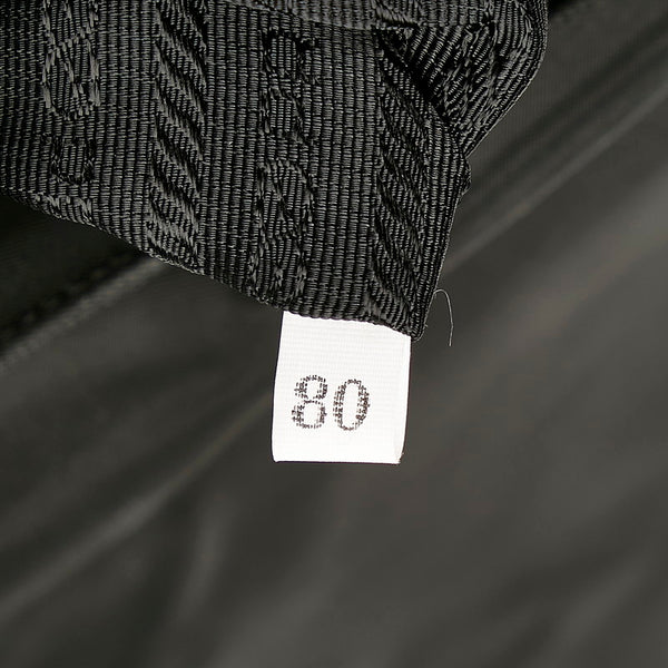 プラダ ブラック ナイロン レザー ショルダーバッグ レディース PRADA 【中古】