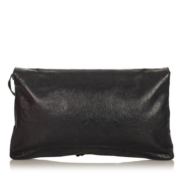 バレンシアガ 224915 ブラック レザー クラッチバッグ レディース BALENCIAGA 【中古】