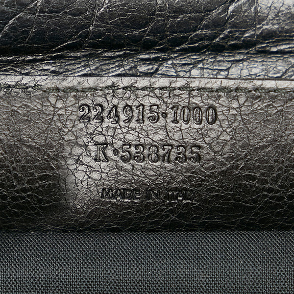バレンシアガ 224915 ブラック レザー クラッチバッグ レディース BALENCIAGA 【中古】