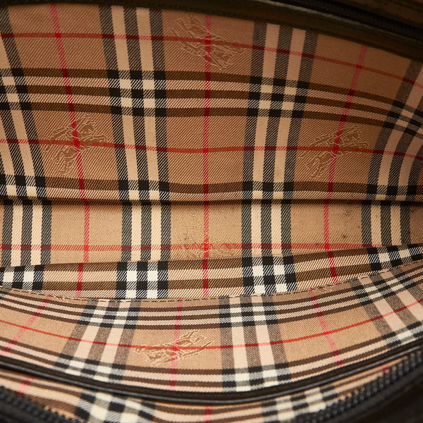 バーバリー ブラック レザー セカンドバッグ メンズ BURBERRY 【中古】