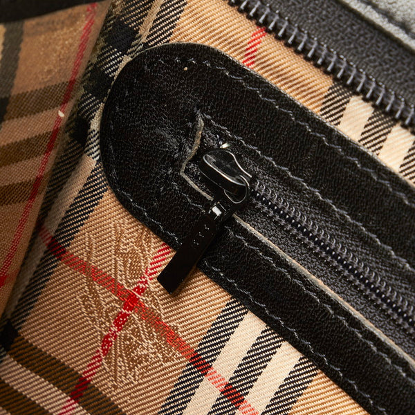 バーバリー ブラック レザー セカンドバッグ メンズ BURBERRY 【中古】