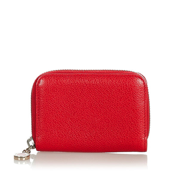 ブルガリ ブルガリ・ブルガリ レッド レザー コインケース レディース BVLGARI 【中古】