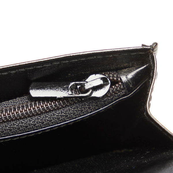 カルティエ パシャ ブラック レザー 長財布 メンズ CARTIER 【中古】