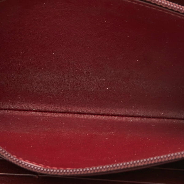 カルティエ マスト L3001490 ブラック カーフ ラウンドファスナー 長財布 メンズ CARTIER 【中古】