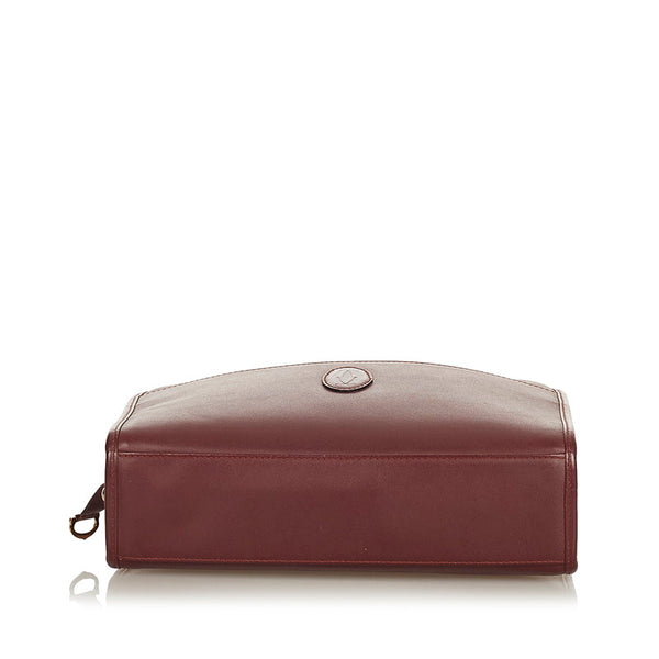 カルティエ マストドゥカルティエ ボルドー カーフ セカンドバッグ レディース CARTIER 【中古】