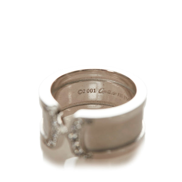 カルティエ K18WG ホワイトゴールド リング 指輪 レディース CARTIER 12号 【中古】