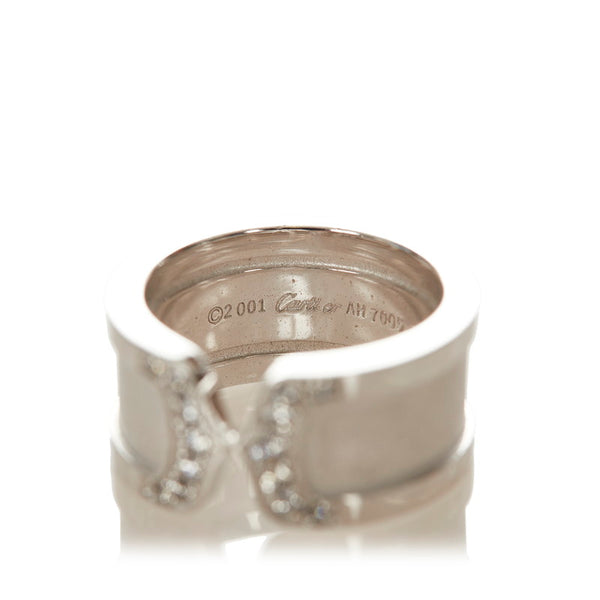 カルティエ K18WG ホワイトゴールド リング 指輪 レディース CARTIER 12号 【中古】