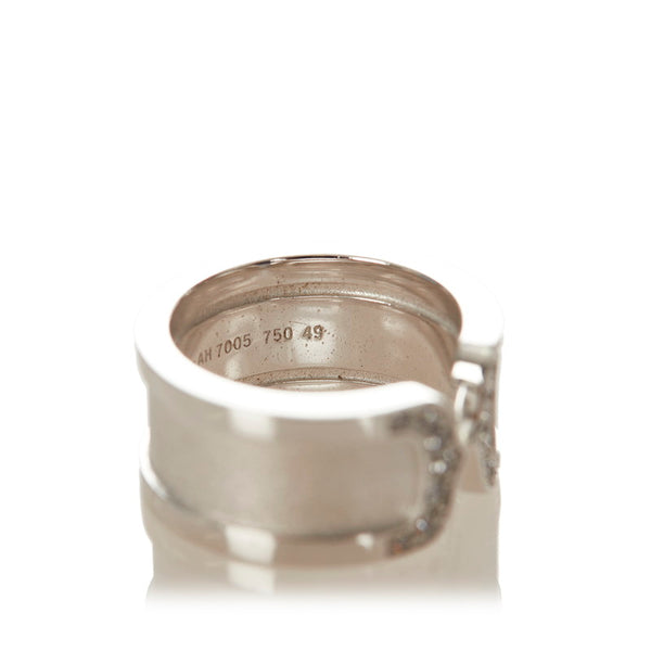 カルティエ K18WG ホワイトゴールド リング 指輪 レディース CARTIER 12号 【中古】