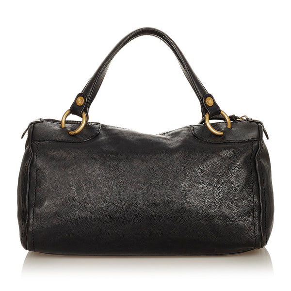 セリーヌ ハンドバッグ ブラック レザー レディース CELINE 【中古】