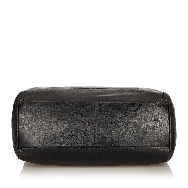 セリーヌ ハンドバッグ ブラック レザー レディース CELINE 【中古】