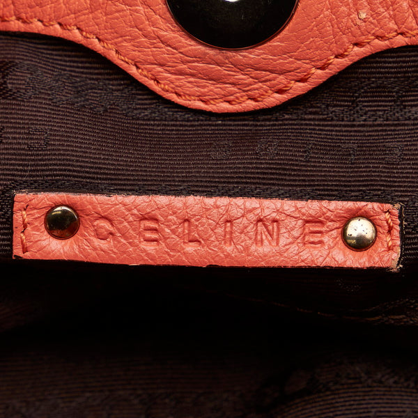 セリーヌ ピンク レザー ハンドバッグ レディース CELINE 【中古】