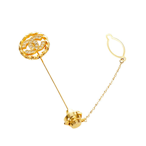 シャネル ゴールド メッキ ココマーク タイタック レディース CHANEL 【中古】