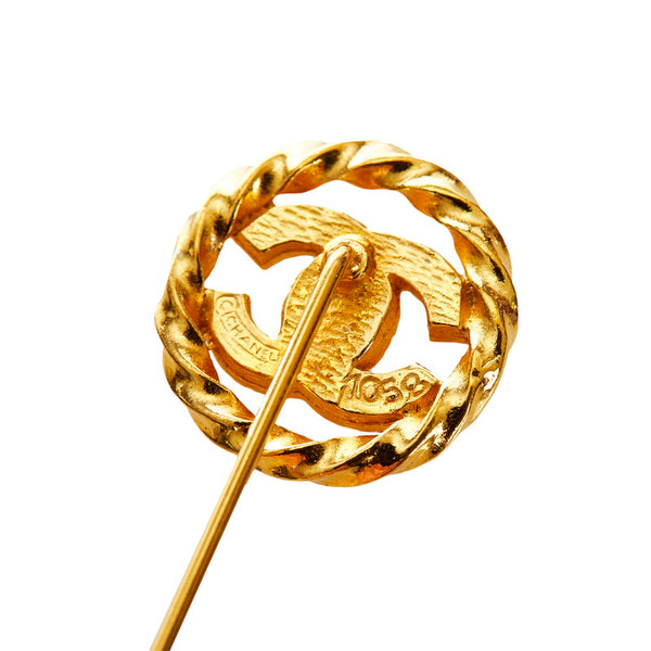 シャネル ゴールド メッキ ココマーク タイタック レディース CHANEL 【中古】