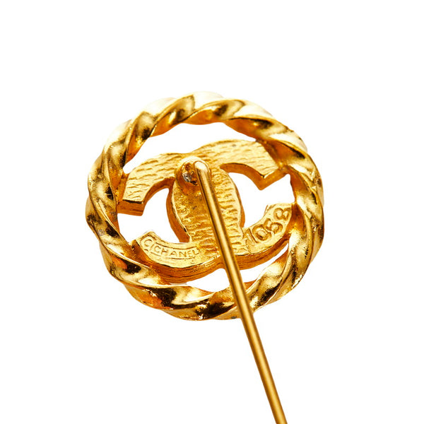 シャネル ゴールド メッキ ココマーク タイタック レディース CHANEL 【中古】