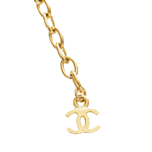 シャネル ゴールド メッキ クロス ネックレス レディース CHANEL 【中古】