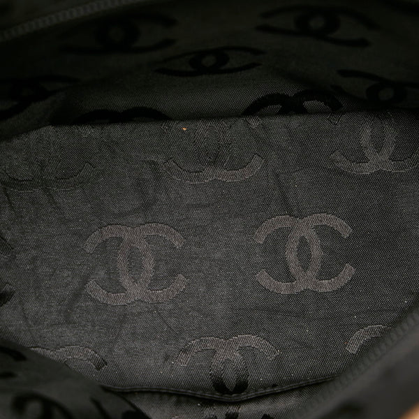 シャネル カンボン ココマーク ベージュ ブラック レザー ハンドバッグ レディース CHANEL 【中古】